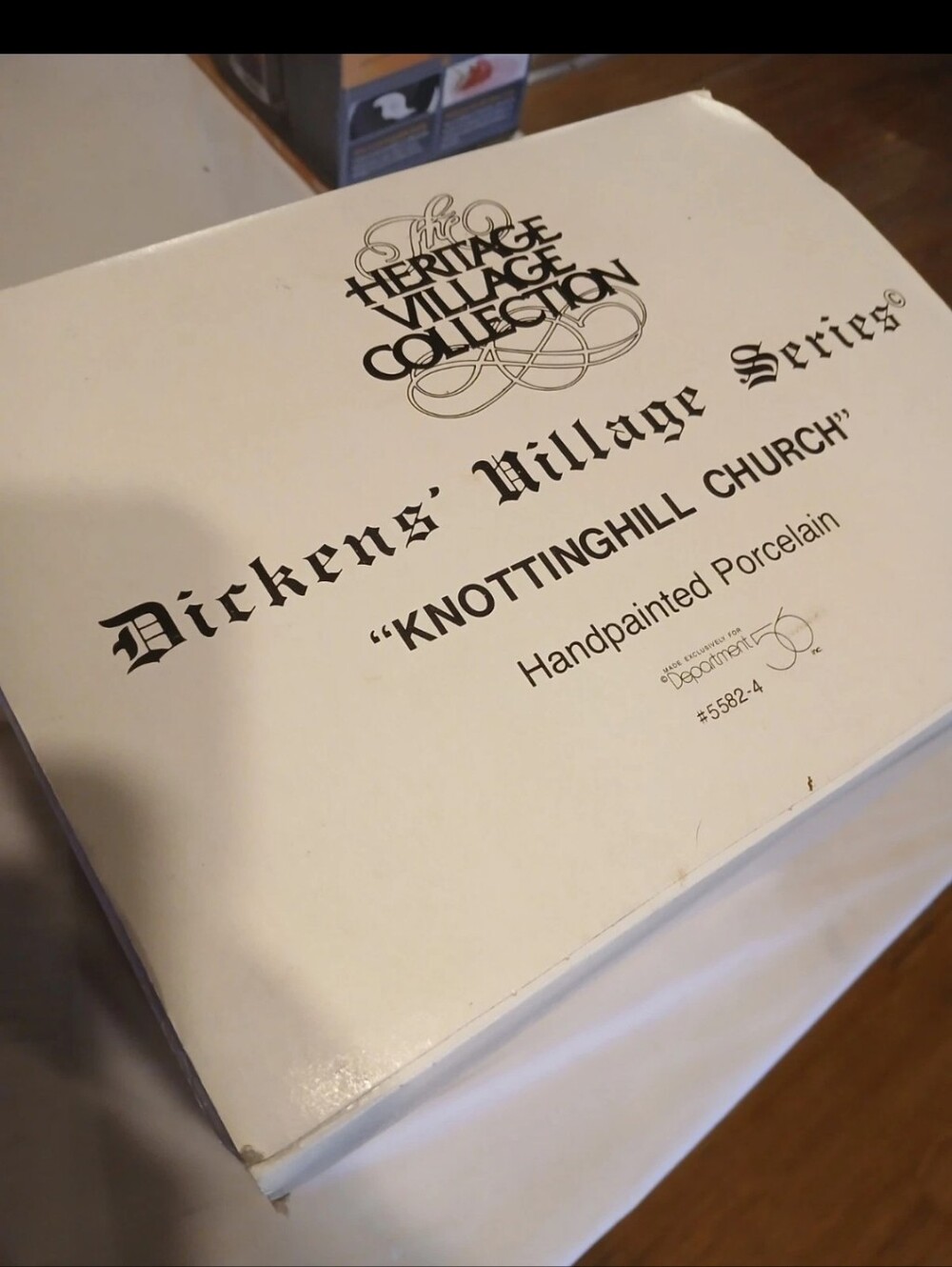 Department 56 Dickens' Village Series Box - White and Black